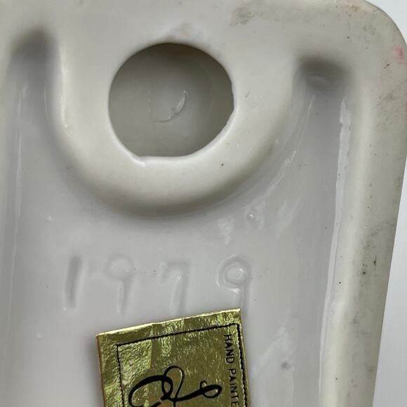 Vintage 1970's Jasco Luvkin Critters Ceramic Baseball Candle Holder, 1979 - Picture 8 of 9